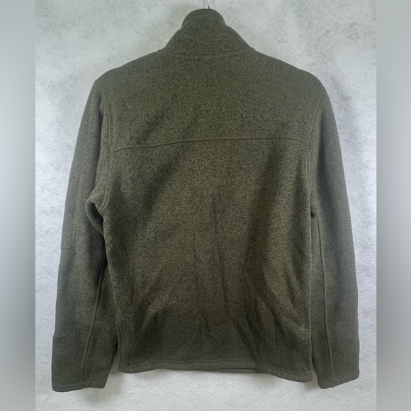 North Face Sweatshirt Mens Small Green Design 1/2 Zip Fleece Line E4 - Picture 4 of 8